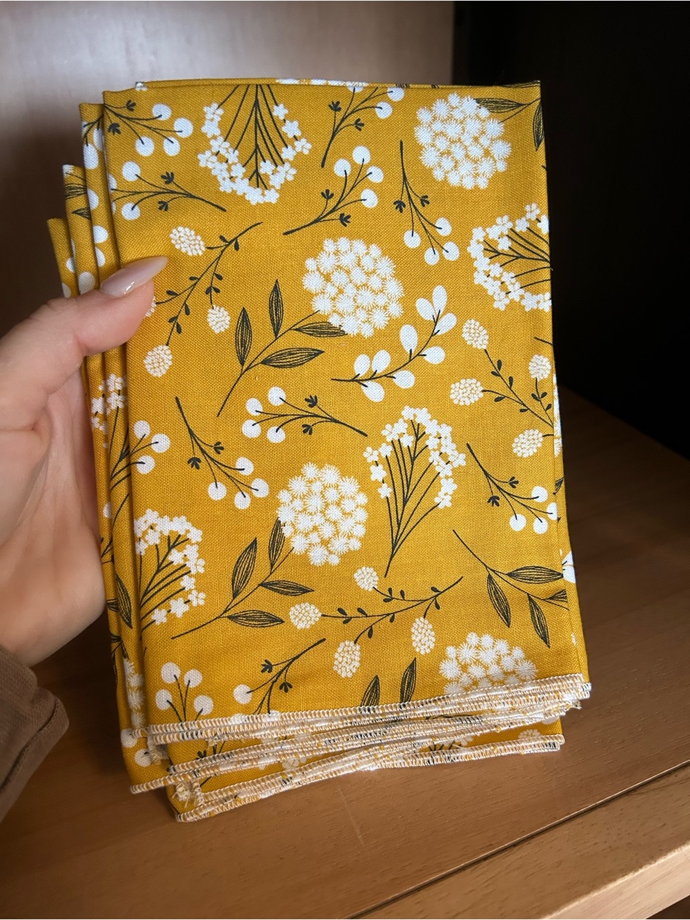 Floral Cotton Napkins - Set of 6